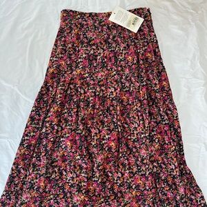 NWT Sezane Jade Floral Midi Skirt